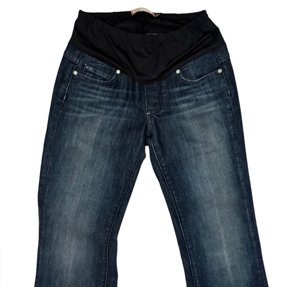 Paige Denim Maternity Laurel Canyon Maternity Low Rise Bootcut Jeans size 26 - Picture 4 of 10